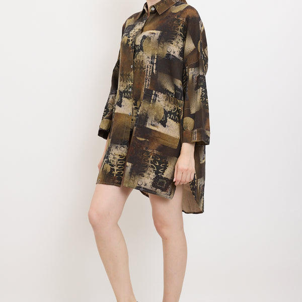 Chemise avec des écritures japonaises