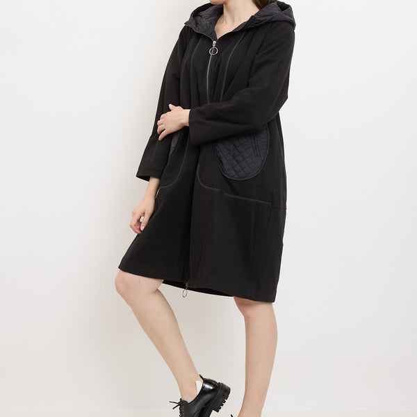Cappotto nero con diverse trame