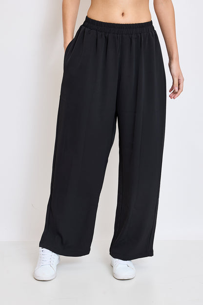 Long black flowing pants