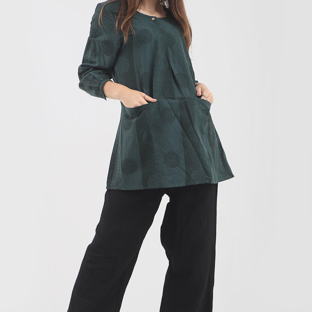 Tunikakleid mit Kreisen