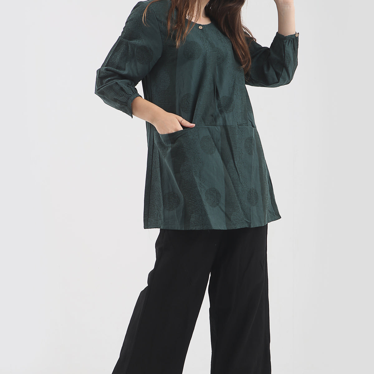 Tunikakleid mit Kreisen