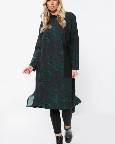 Robe aux teintes vertes